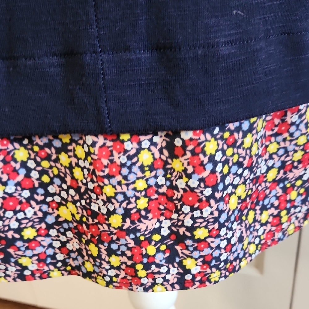 J. Crew Asymmetrical Blue and Red Tank Top - Picture 7 of 11